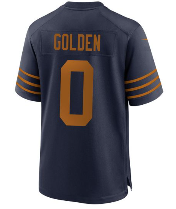 Youth 2025 Green Bay Packers 0 Golden blue Classic Nike game NFL Jersey